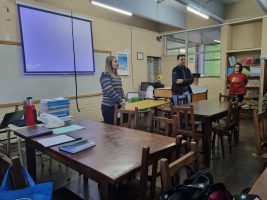 Primer encuentro. Trabajando en la Escuela Normal Superior 