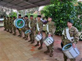 Participación de la Banda del Regimiento de Monte 30 de Apóstoles en la apertura del evento