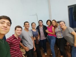 Integrantes de Estrategias de Aprendizaje y del Programa de Tutorías de FCEQyN, módulo Apóstoles.