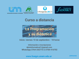 curso a distancia la programación y su didáctica